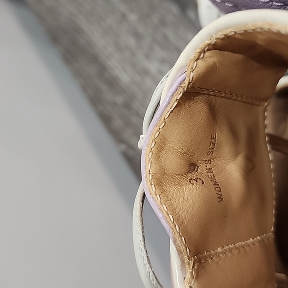 Tod's Lace Up Sneaker Style Peep Toe Sling Back Sandal Heels - Picture 6 of 10